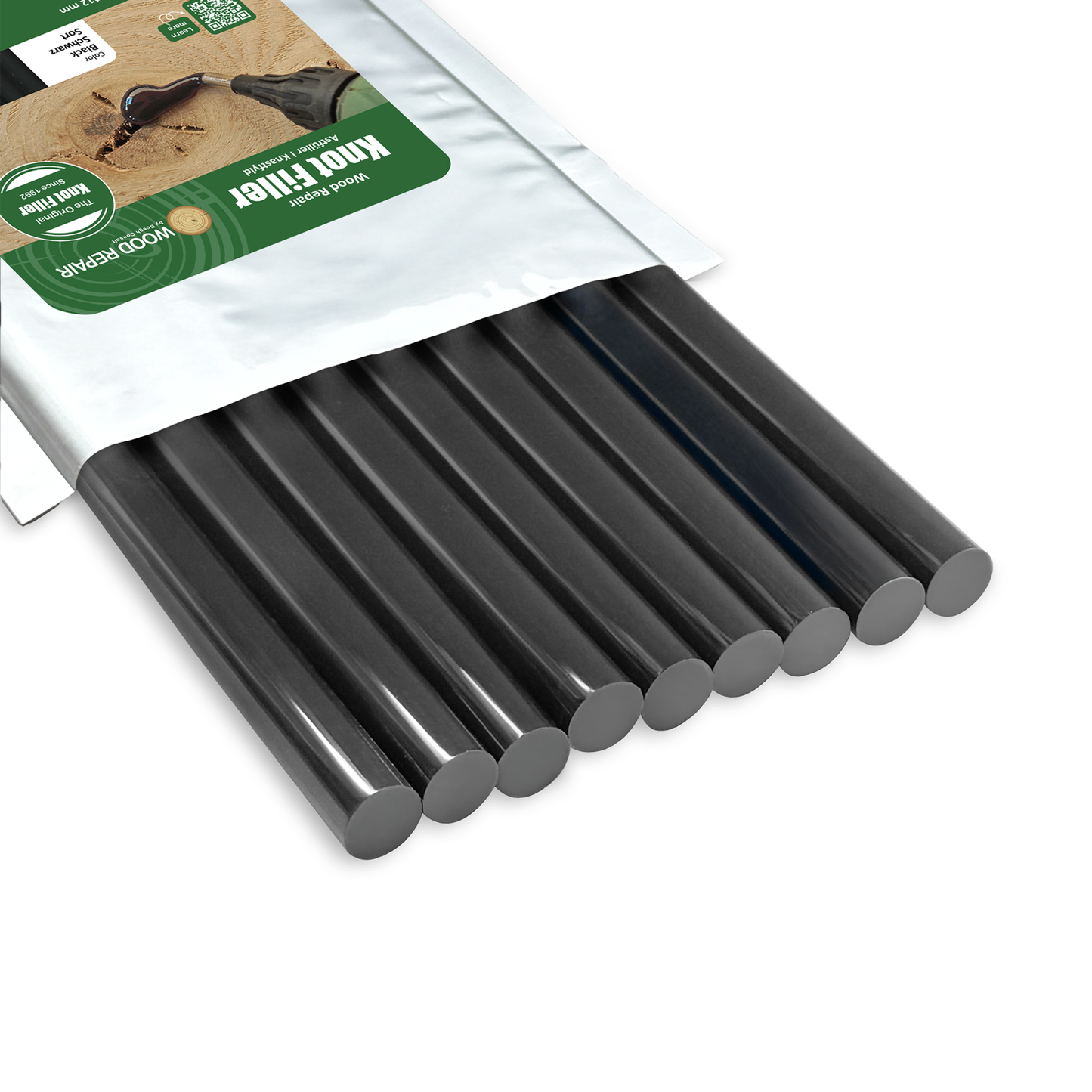 Wood Repair Knot Filler - 300 mm (9 sticks) - Black