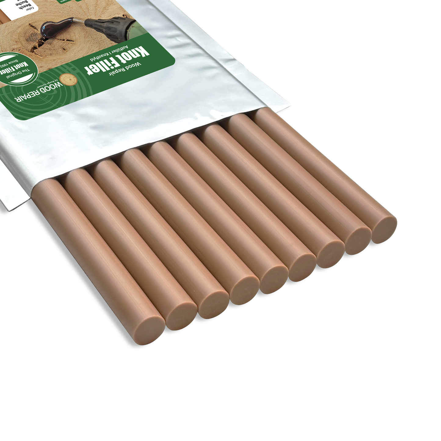 Wood Repair Knot Filler - 300 mm (9 sticks) - Beech