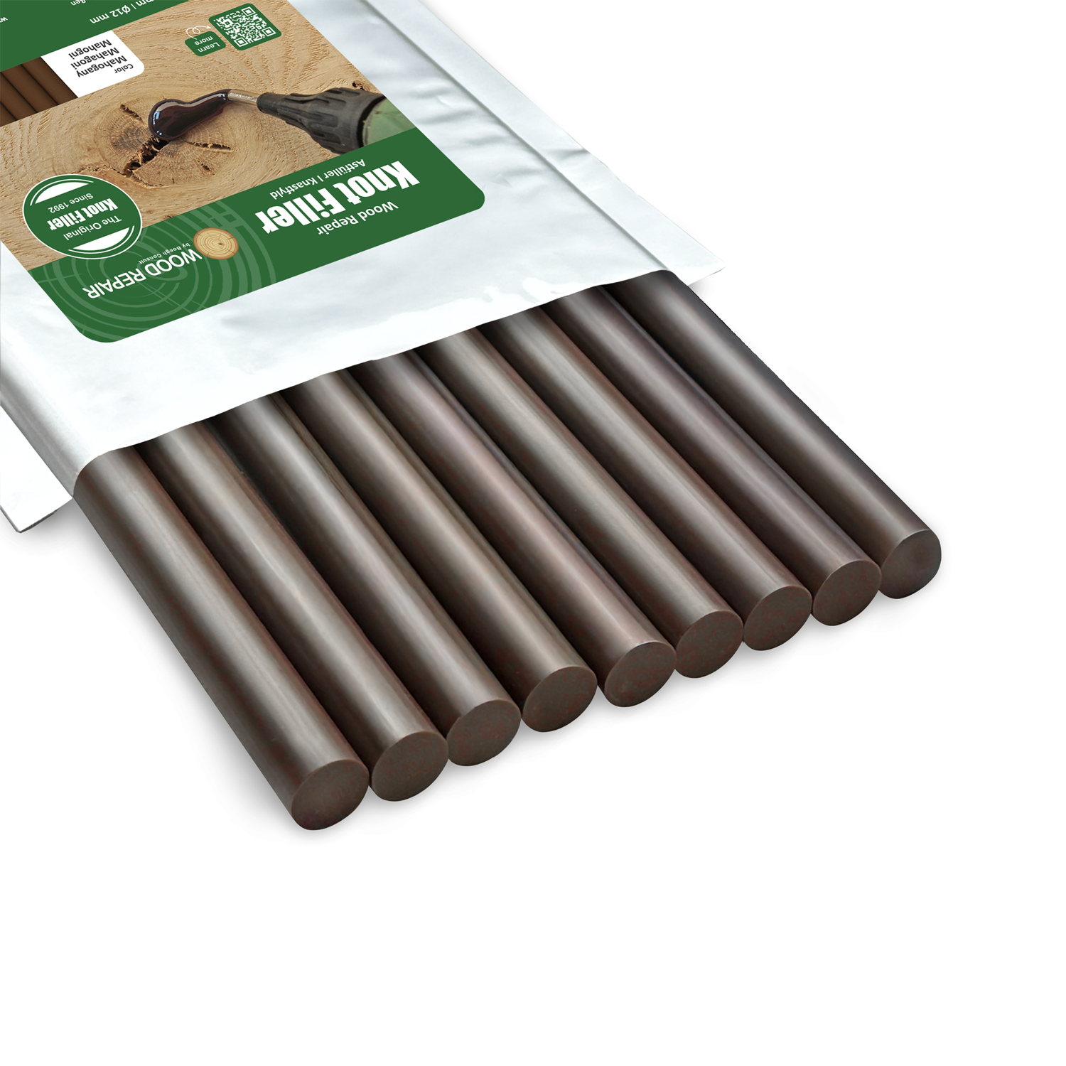 Wood Repair Knot Filler - 300 mm (9 sticks) - Mahogany